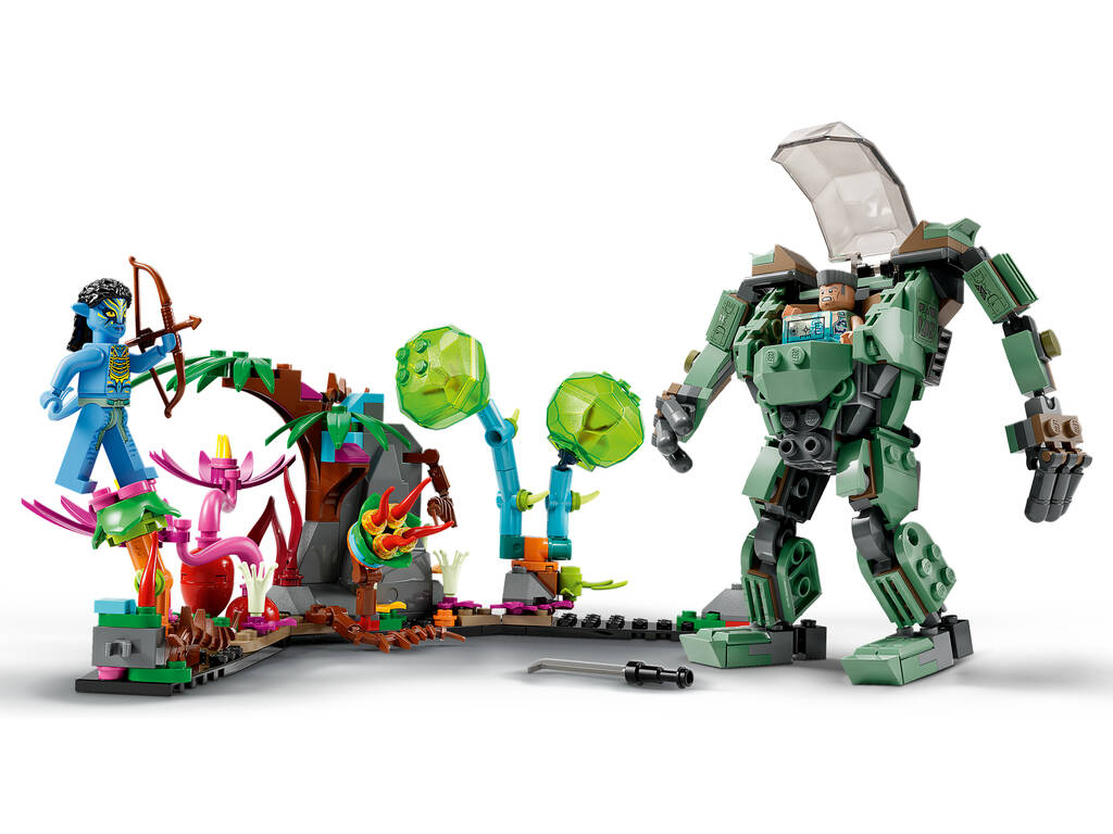 Lego Avatar Neytiri e Thanator vs. Quaritch com Armadura AMP 75571