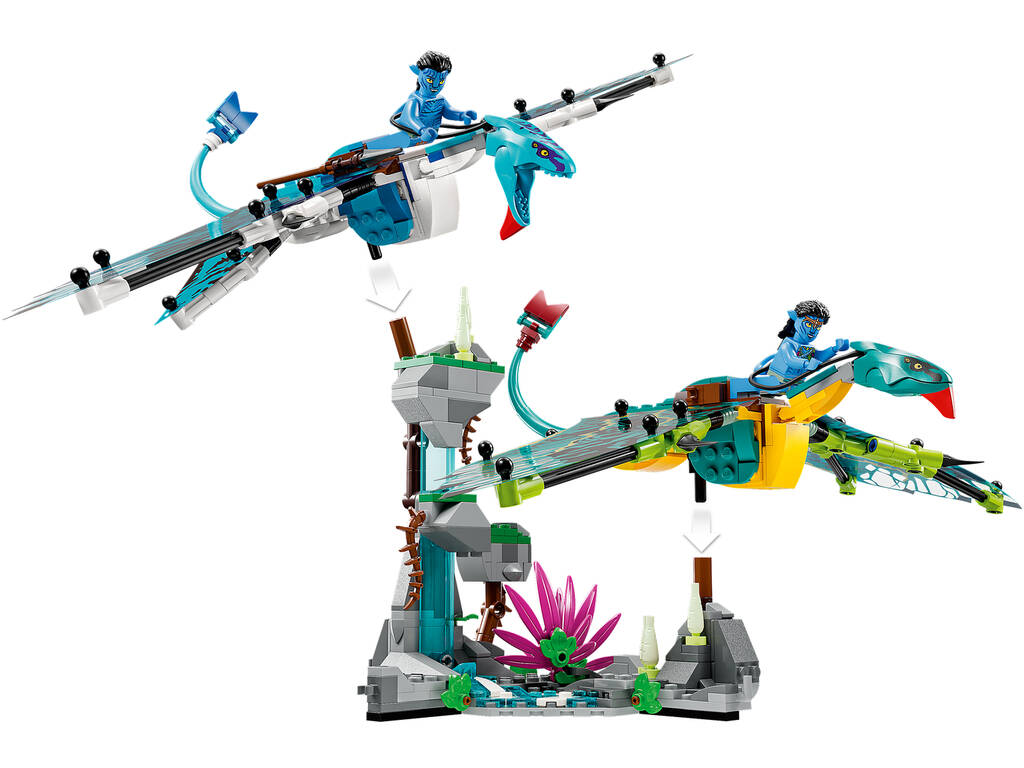 Lego Avatar Le premier vol de Jake et Neytiri sur Banshee 75572