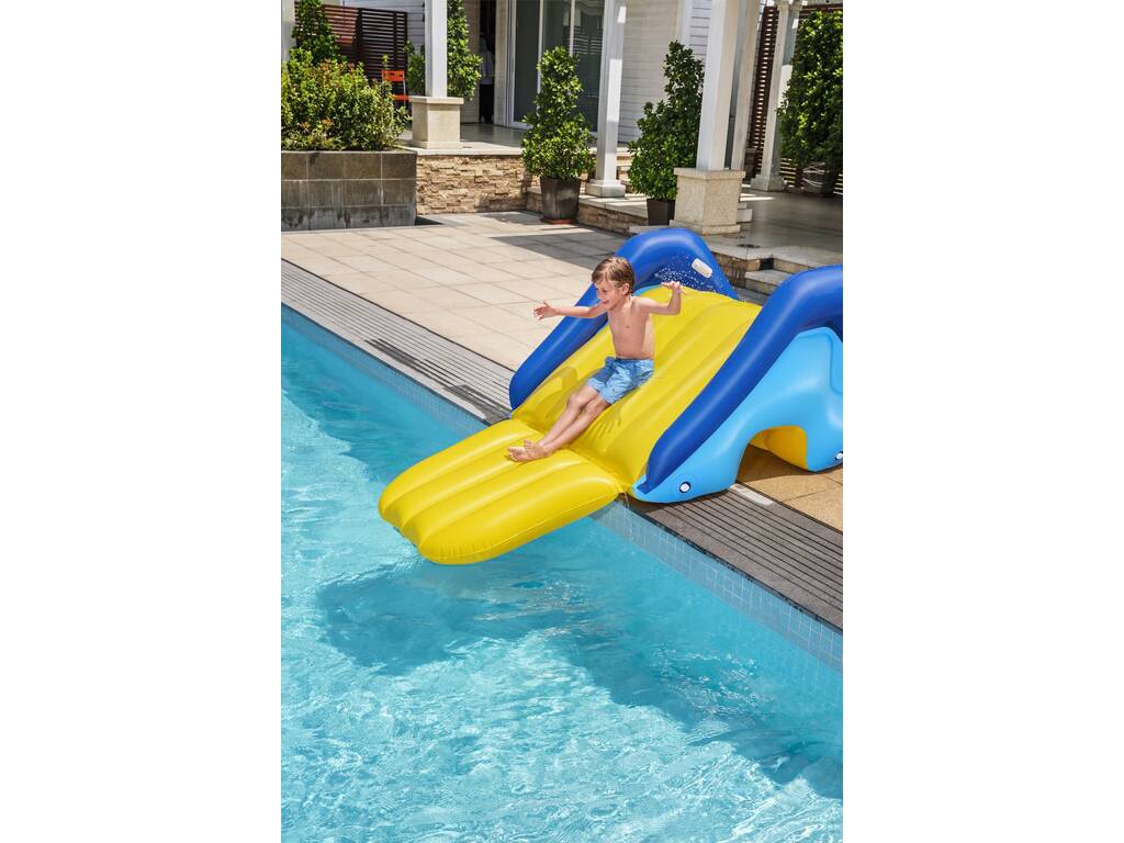 Piscine gonflable pour enfants avec toboggan Bestway Viking 203x165x73 cm —  PoolFunStore