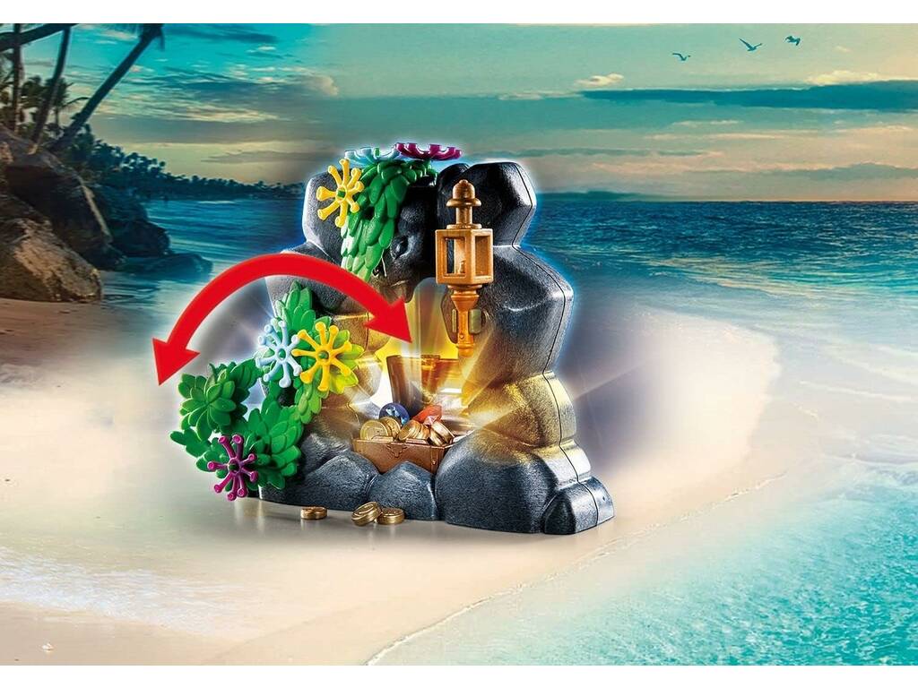 Playmobil Pirates L'île au trésor Pirate avec squelette Playmobil 70692