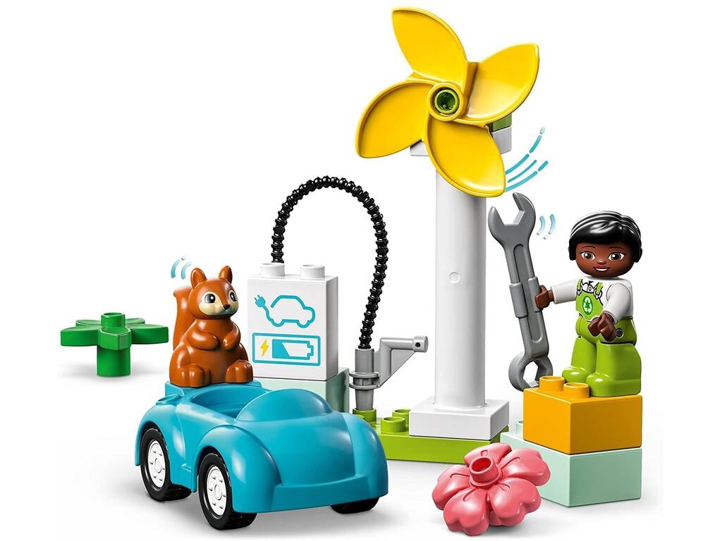 Lego Duplo Turbina eolica e auto elettrica 10985