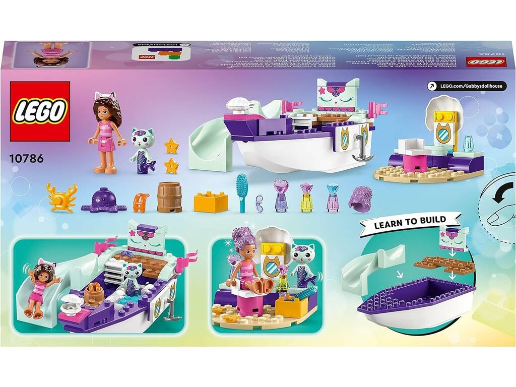 La maison de poupées Lego de Gabby Le bateau et le spa de Gabby et Siregata 10786