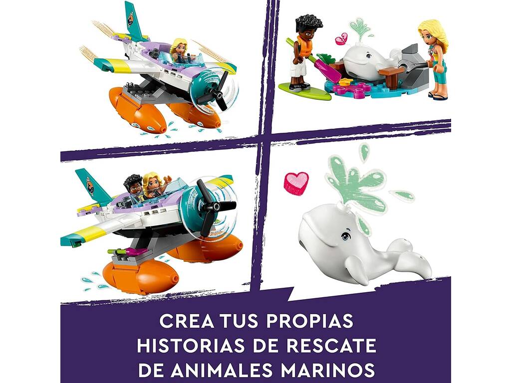 Lego Friends Avión de Rescate Marítimo 41752