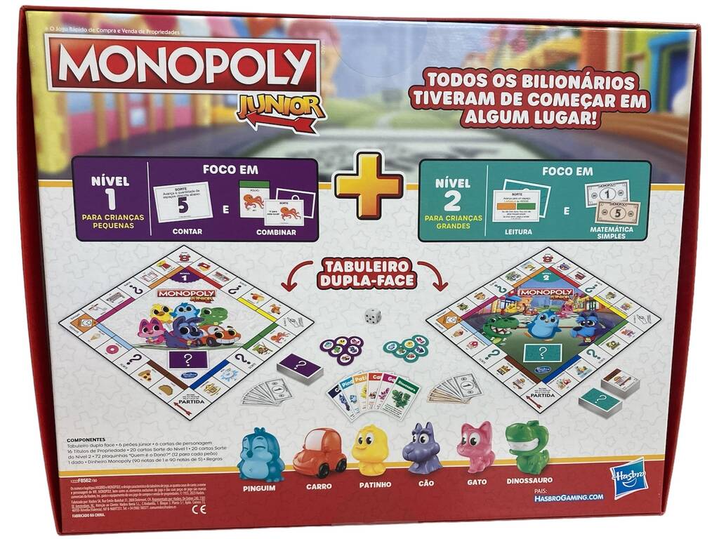 Juego de mesa - Juego Monopoly Clásico- Versión en portugués