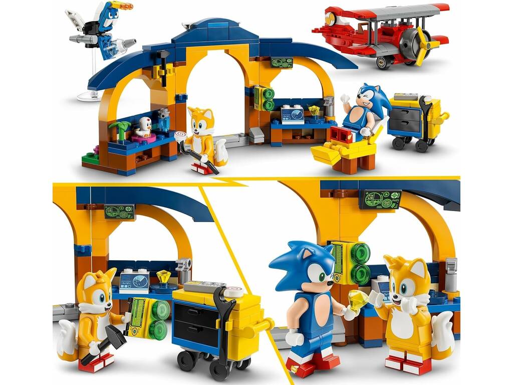 LEGO 76991 A Oficina de Tails e o Avião Tornado - LEGO Sonic the Hedge  Condição Nova.