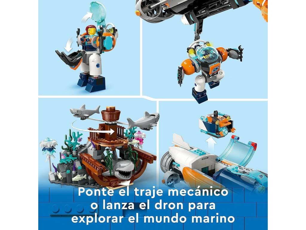 Lego City Submarino de Exploración de las Profundidades 60379