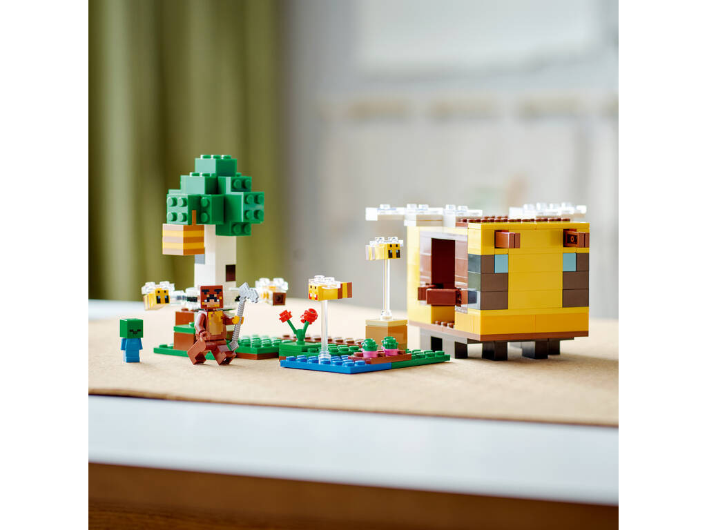 Lego Minecraft La Cabaña Abeja Lego 21241