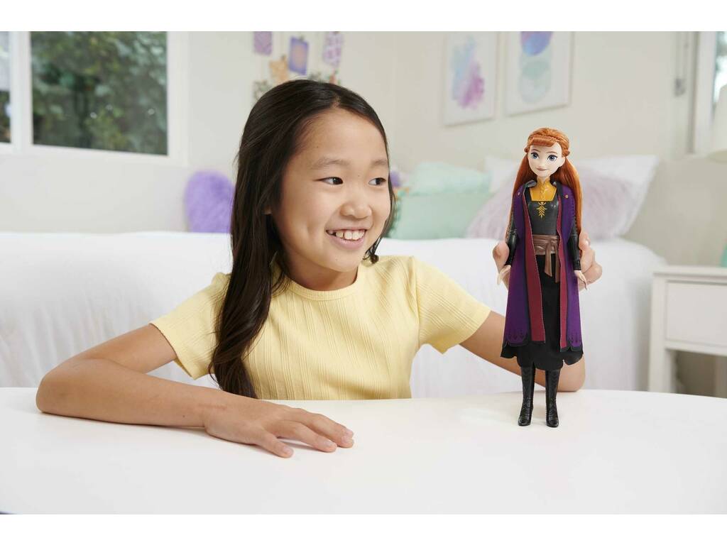 Frozen Anna Puppe mit Weste Mattel HLW50