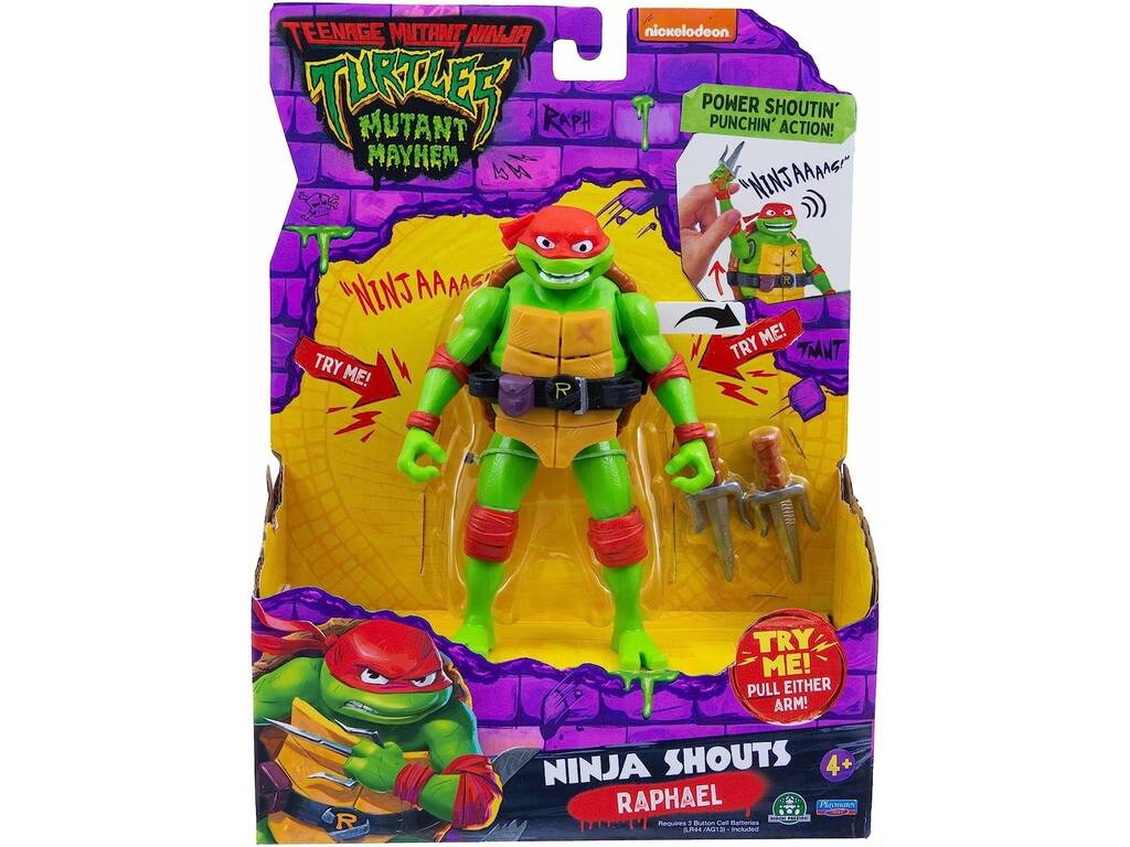 Les Tortues Ninja Mutantes: Mutant Mayhem Figurine Donatello Deluxe Ninja  Shouts