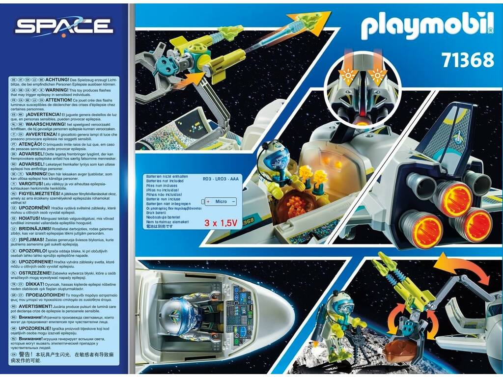 Playmobil Espaço Transporte Missão Espacial 71368