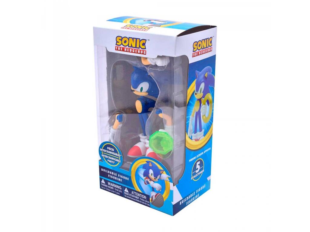 Sonic Figura Ação peças Trocáveis Bizak 64334100