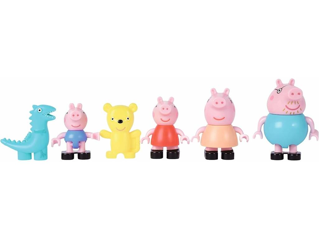 Peppa Pig La Casa de Madera con Figura y Mobiliario Bandai CO07213 -  Juguetilandia