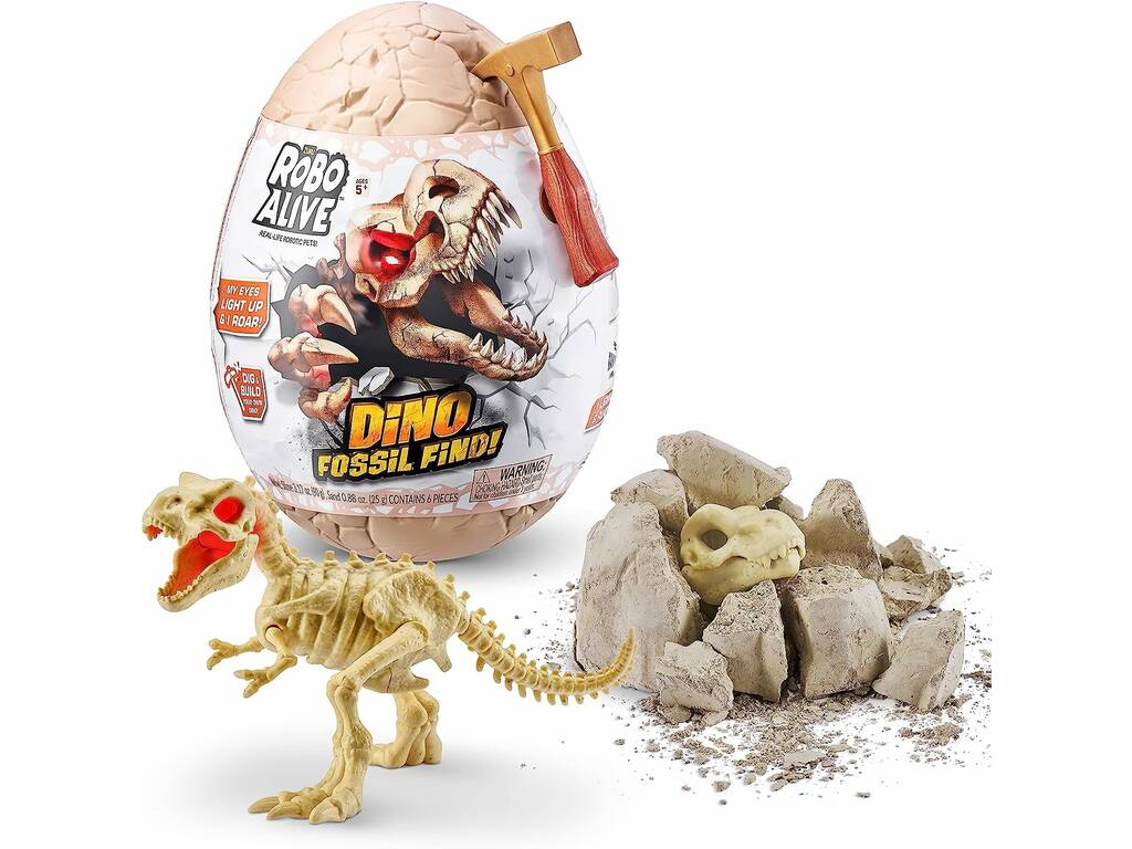 Robo Alive Dino Fossile Uovo Sorpresa Zuru 11017908