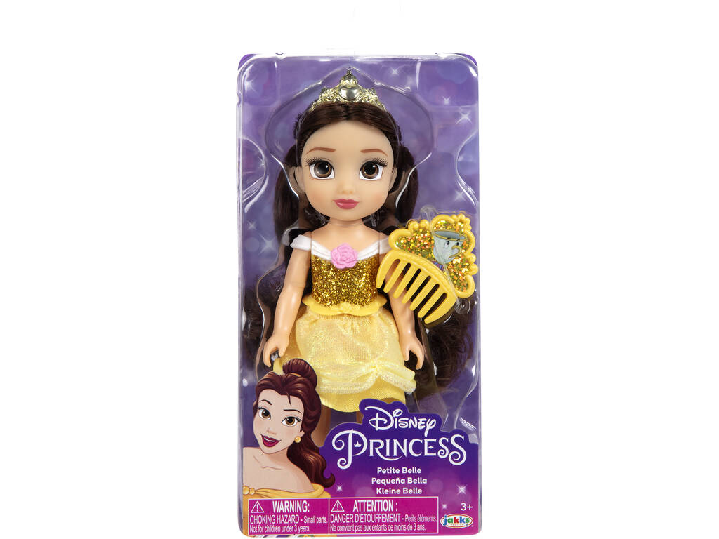 Principesse Disney Bambola 15 CM. con Pettine Jakks 218624