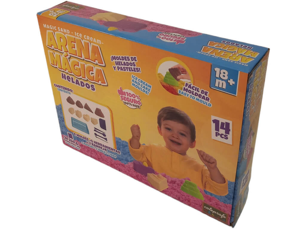 Kit de helado de arena, arena mágica de 3 libras, herramientas de moldes de  alimentos, juguetes de cocina, bandeja y bolsa de almacenamiento, 44