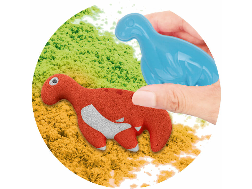 Sabbia magica dinosauro 2x250 g con accessori