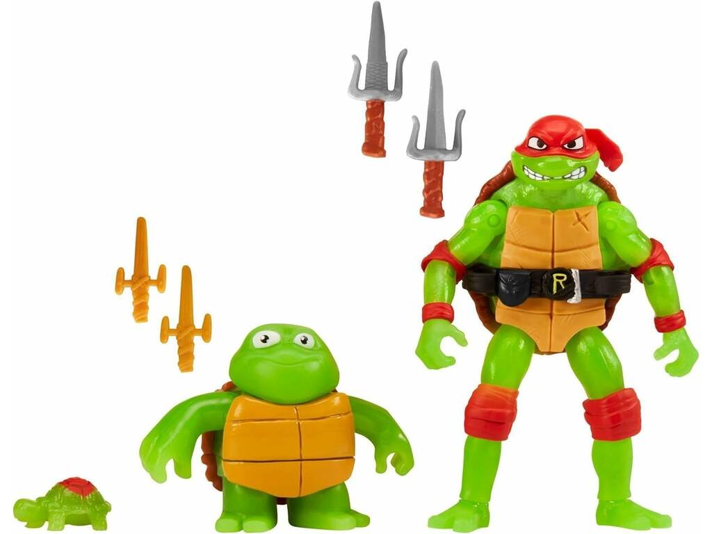 Tortugas Ninja Pack 3 Figuras Evolución Famosa TU819500
