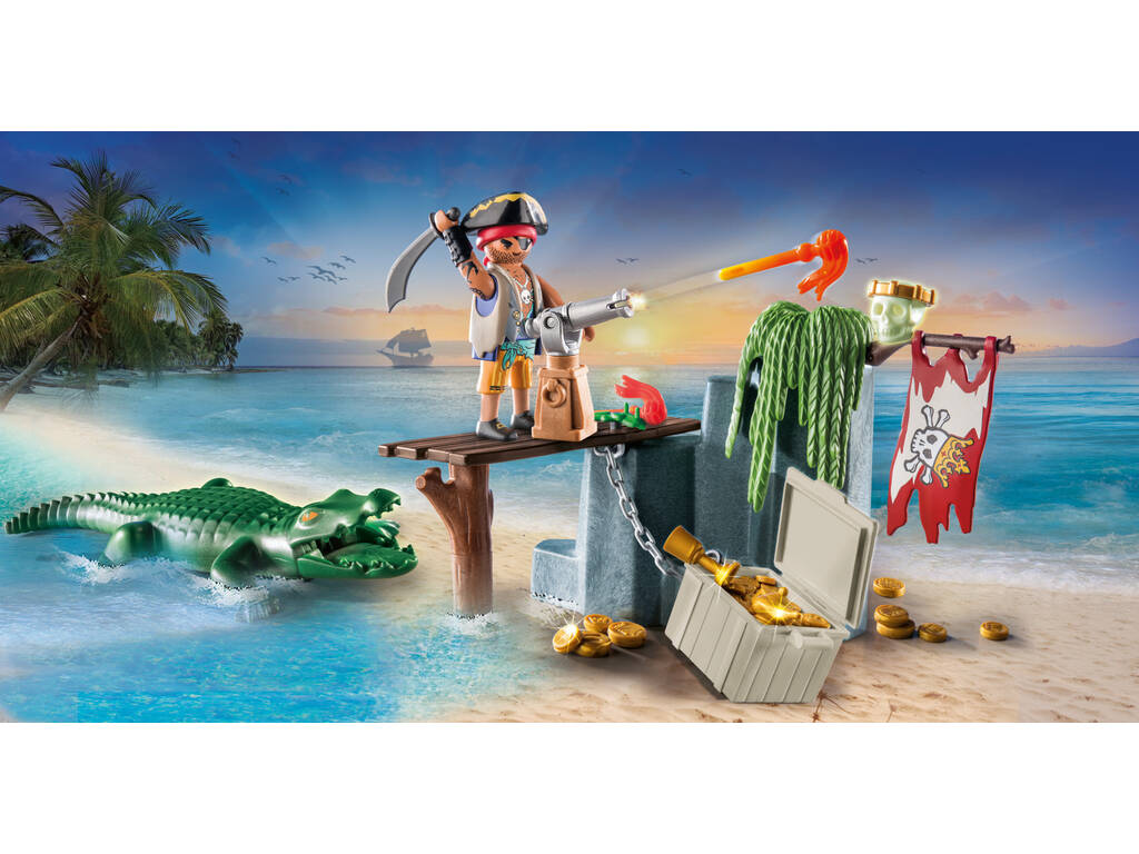 Playmobil Pirates Pirate avec Alligator 71473
