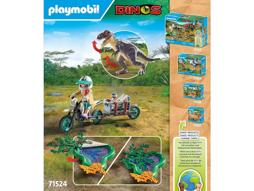 Playmobil Dinos T-Rex et traqueur 71524