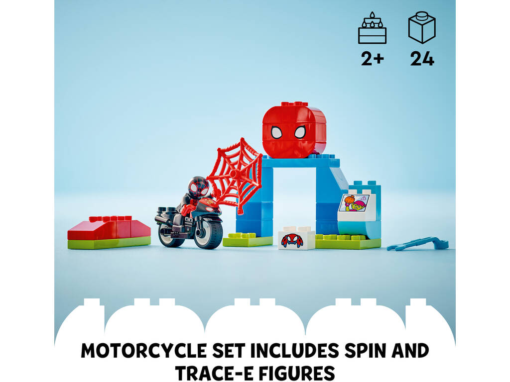 Lego Duplo Spidey And His Amazing Friends Spin Motorbike Adventure 10424