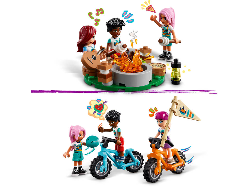 Lego Friends Campamento de Aventura: Cabañas Confortables 42624