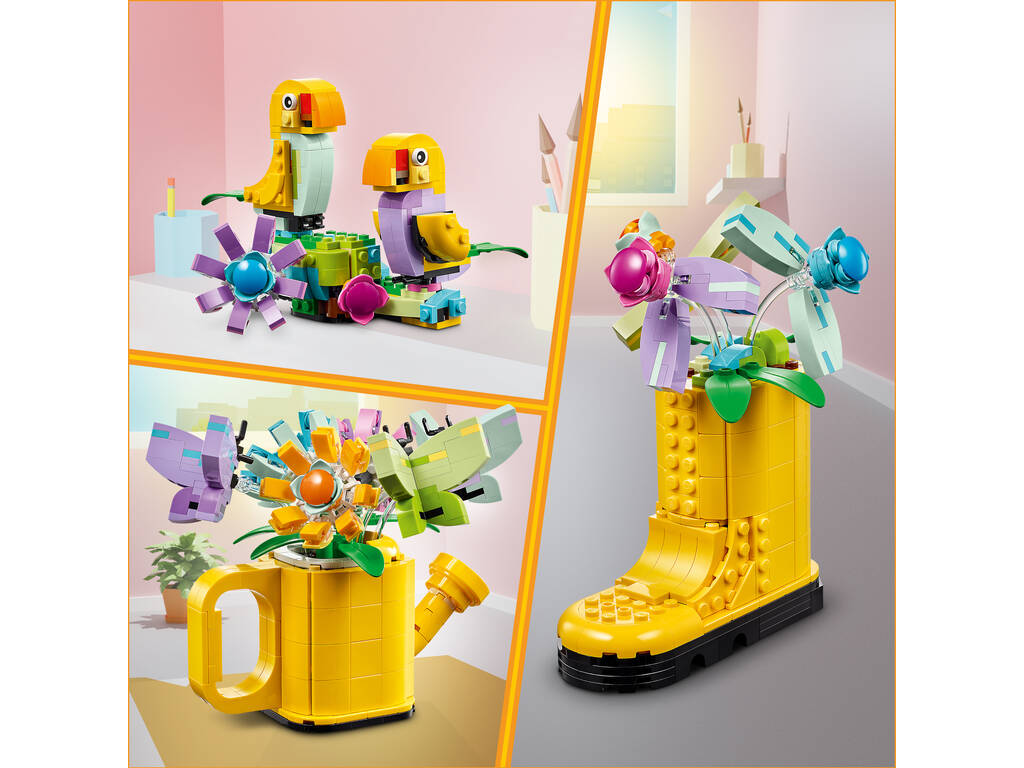 Lego Creator 3 in 1 Blumen in der Gießkanne 31149