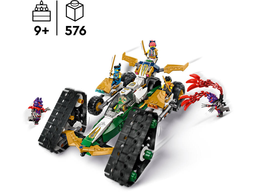 Lego Ninjago Veicolo Combinato Squadra Ninja 71820