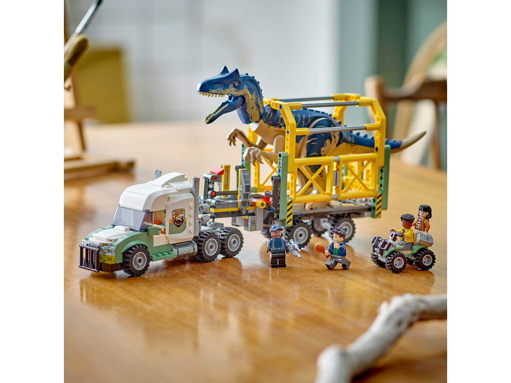 Lego Jurassic World Missões Dinossauro: Caminhão de Transporte do Allosaurus 76966