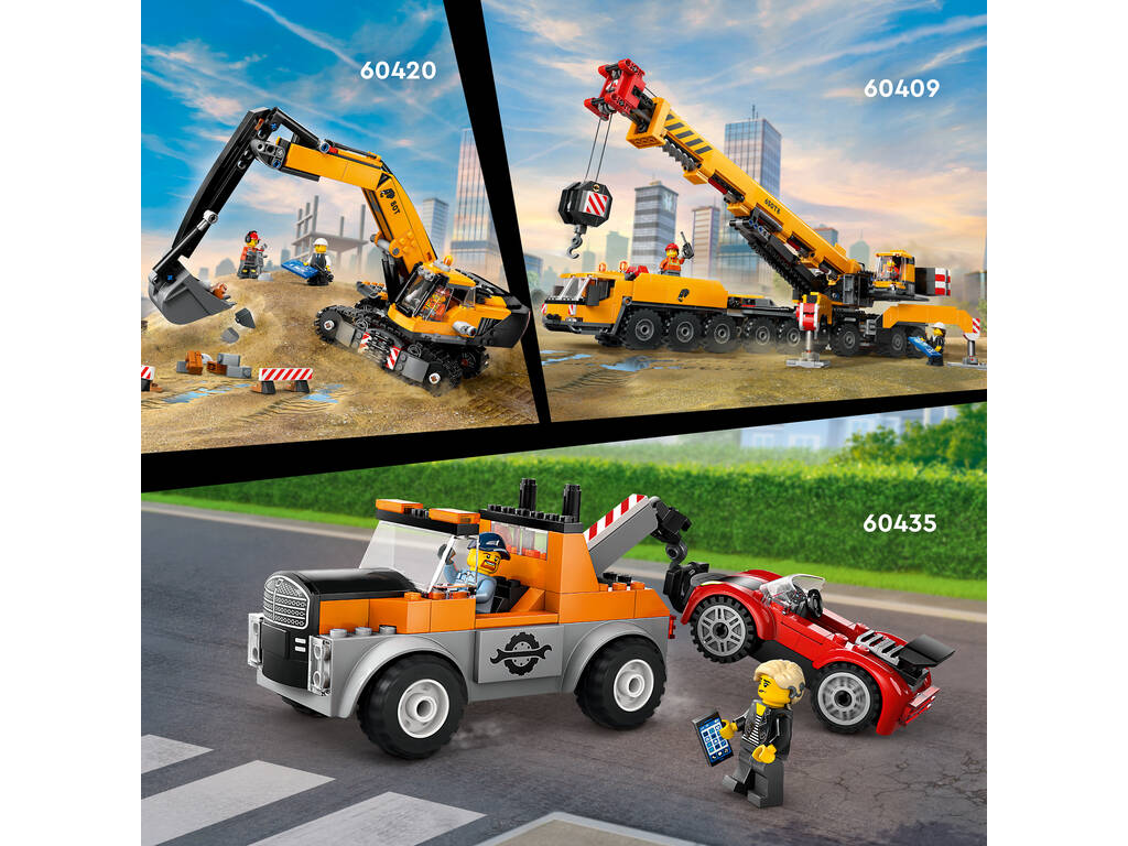 Lego City Autogru e riparazione auto sportive 60435