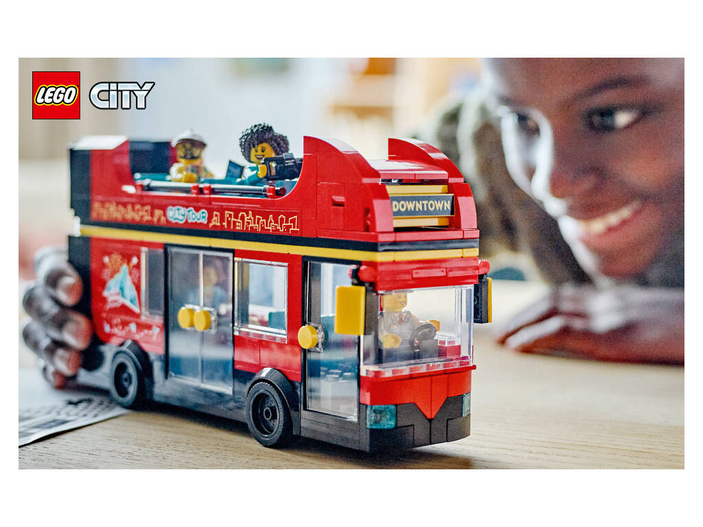 Lego City Bus touristique rouge à deux étages 60407