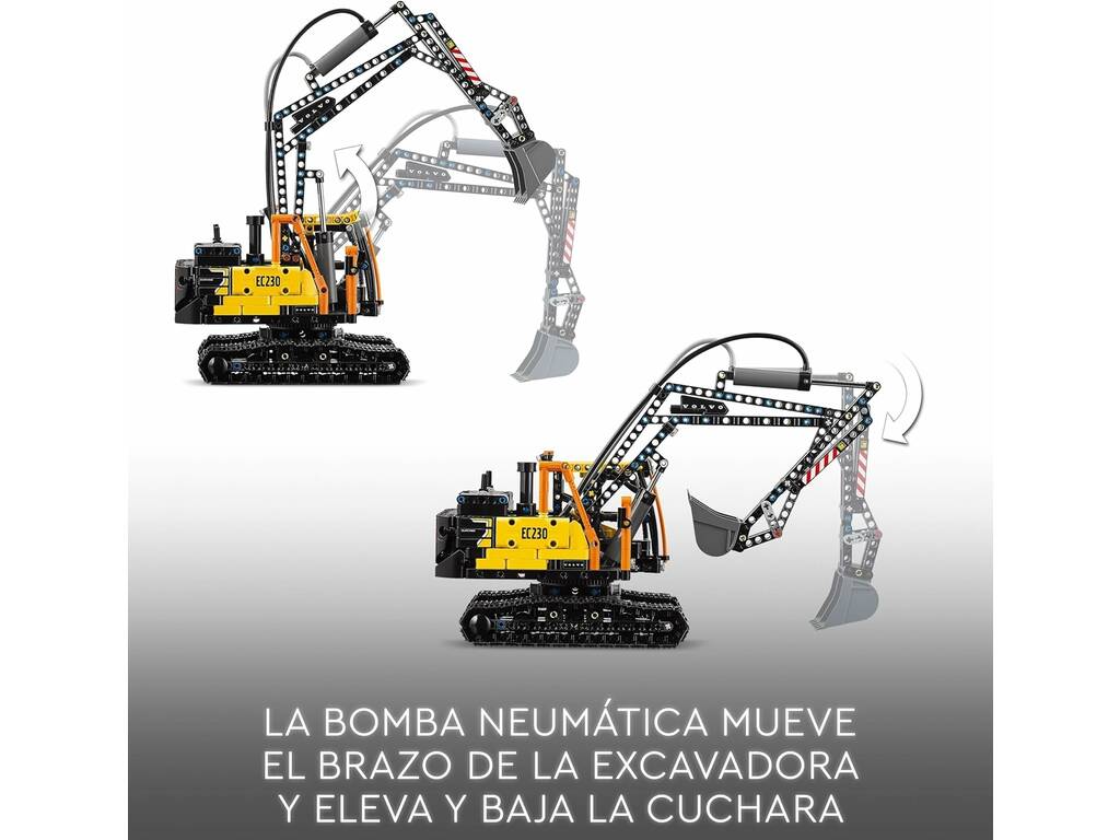 Lego Technic Camión FMX y Excavadora Eléctrica EC230 Volvo 42175