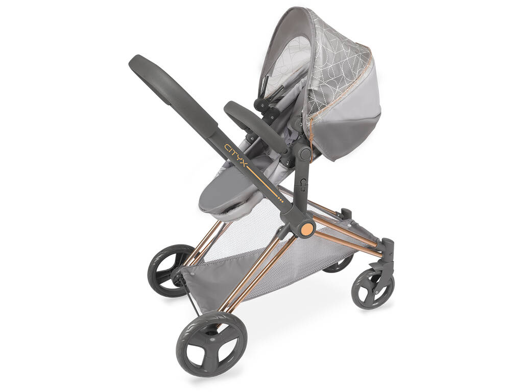 Cityx DeCuevas 81777 Zusammenklappbarer 3-in-1-Puppenwagen