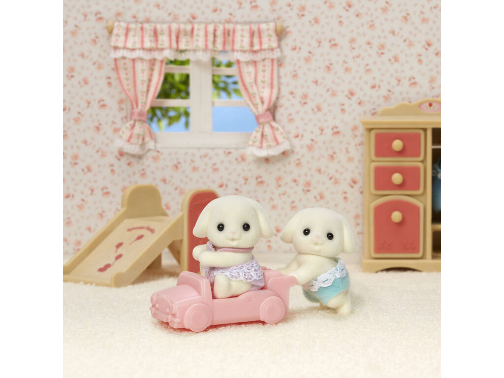 Sylvanian Families Gêmeos Coelho Flor Epoch Para Imaginar 5737