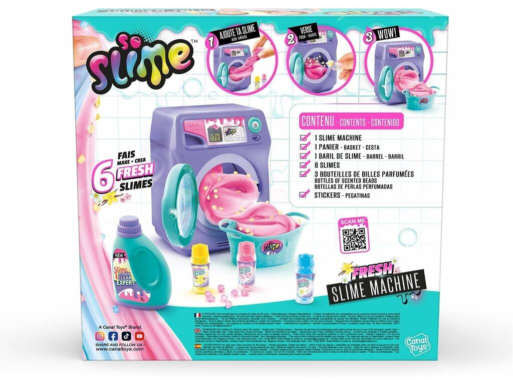 Machine à teindre et à coller le Slime pour les arts et l'artisanat avec arôme par Canal Toys SSC244