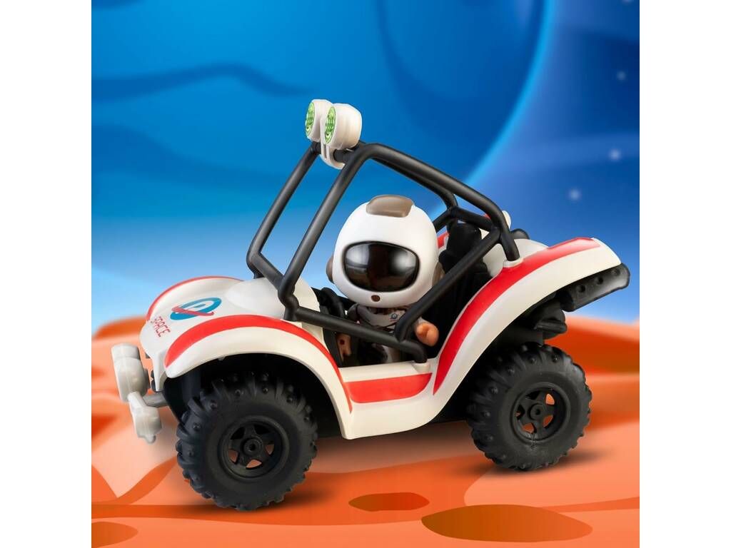 Pinypon Action Space Academy Figura com Mini Buggy Espacial Famosa PNC54000