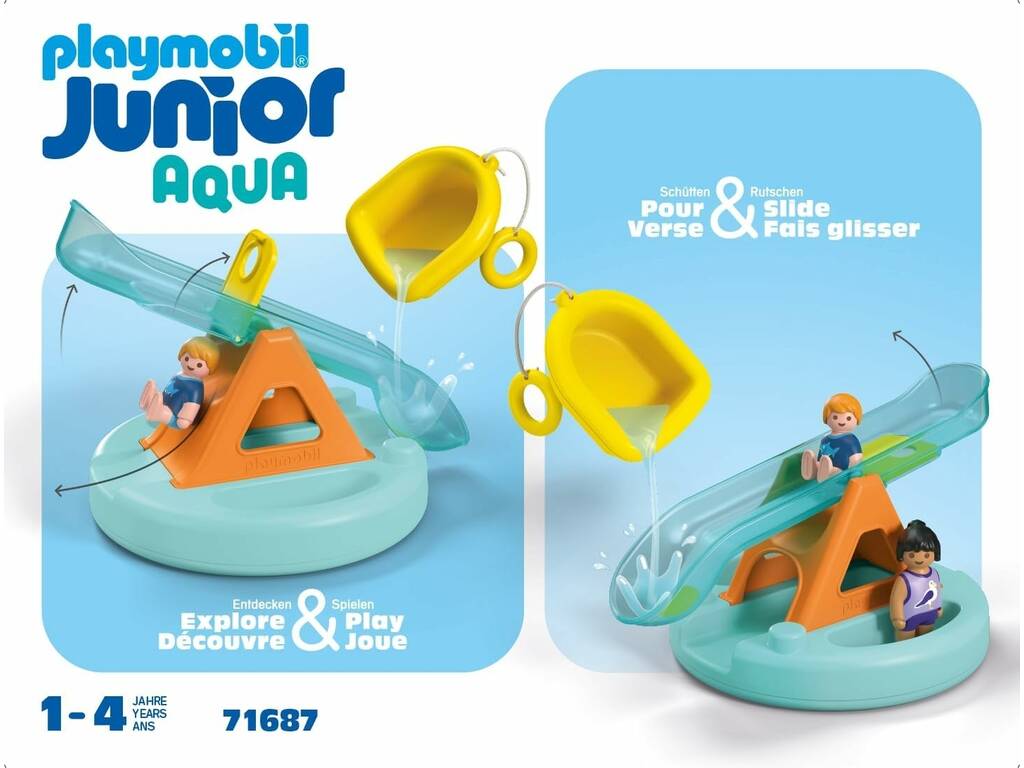 Playmobil Junior Aqua Isla de Baño con Tobogán 71687