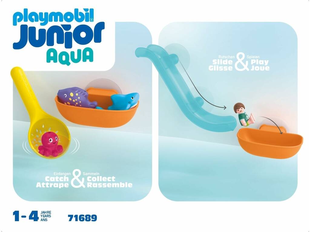 Playmobil Junior Aqua Diversión en la Pesca con Animales del Mar 71689