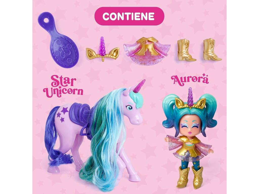 Kookyloos Star Unicorn and Aurora Magic Box Doll PKLSP104IN120