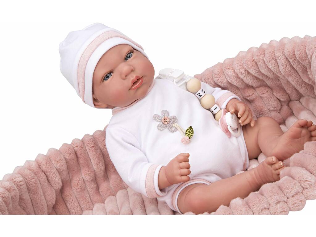 Lola Reborn Baby Puppe 40 cm. mit Tragetasche Arias 98110