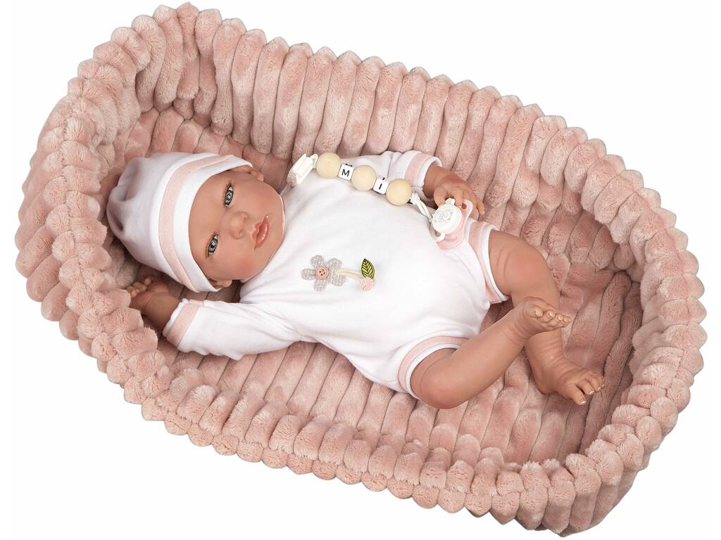 Lola Reborn Baby Puppe 40 cm. mit Tragetasche Arias 98110