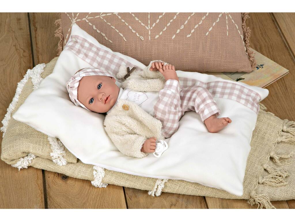 Muñeca Bebé Elegance Aria Rosa 40 cm. con Cojín Arias 60824