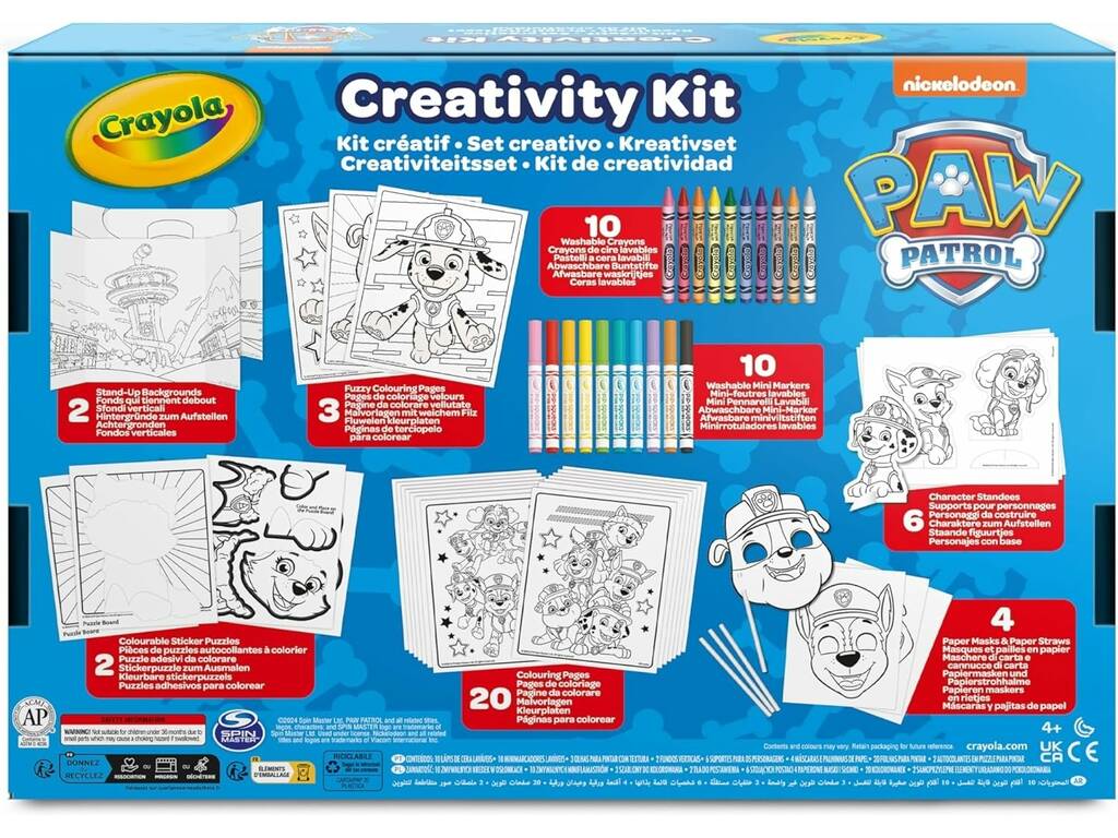 Super Set De Atividades 60 Peças Paw Patrol de Crayola 04-2940