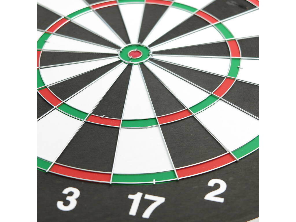 Offizielle 2-in-1-Dartscheibe von 45 cm mit 6 Darts