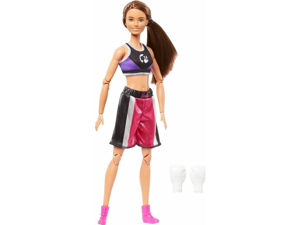 Barbie Made To Move Boxeadora de Mattel HRG40