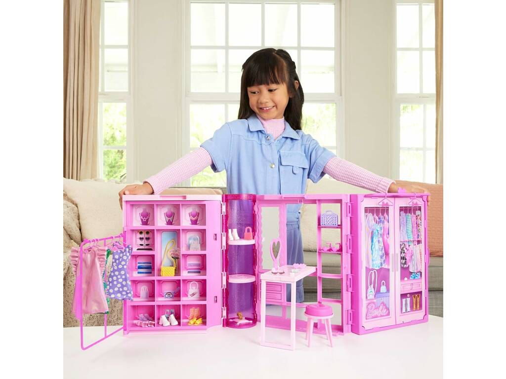 Poupée Barbie Dream Closet, set et accessoires par Mattel HXD58