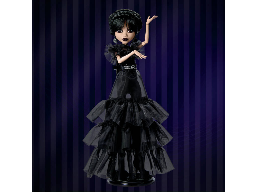 Monster High Wednesday Muñeca Miércoles con Vestido del Baile Rave'n Mattel HXJ03