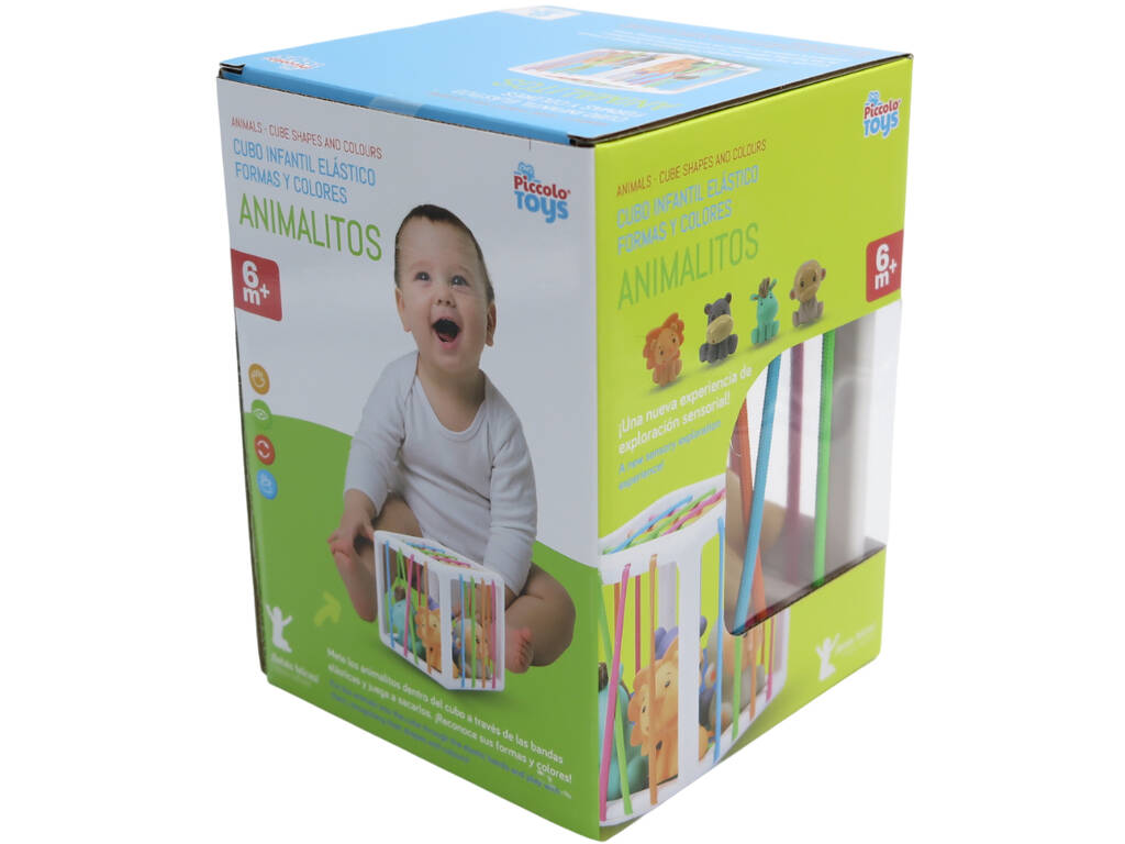 Cube élastique pour enfants Formes et couleurs des animaux