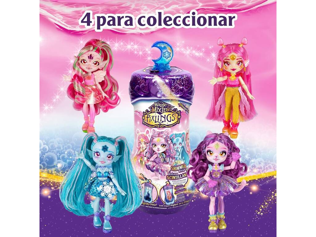 Magic Mixies Pixlings Muñeca Serie Shimmerverse Famosa MG101000