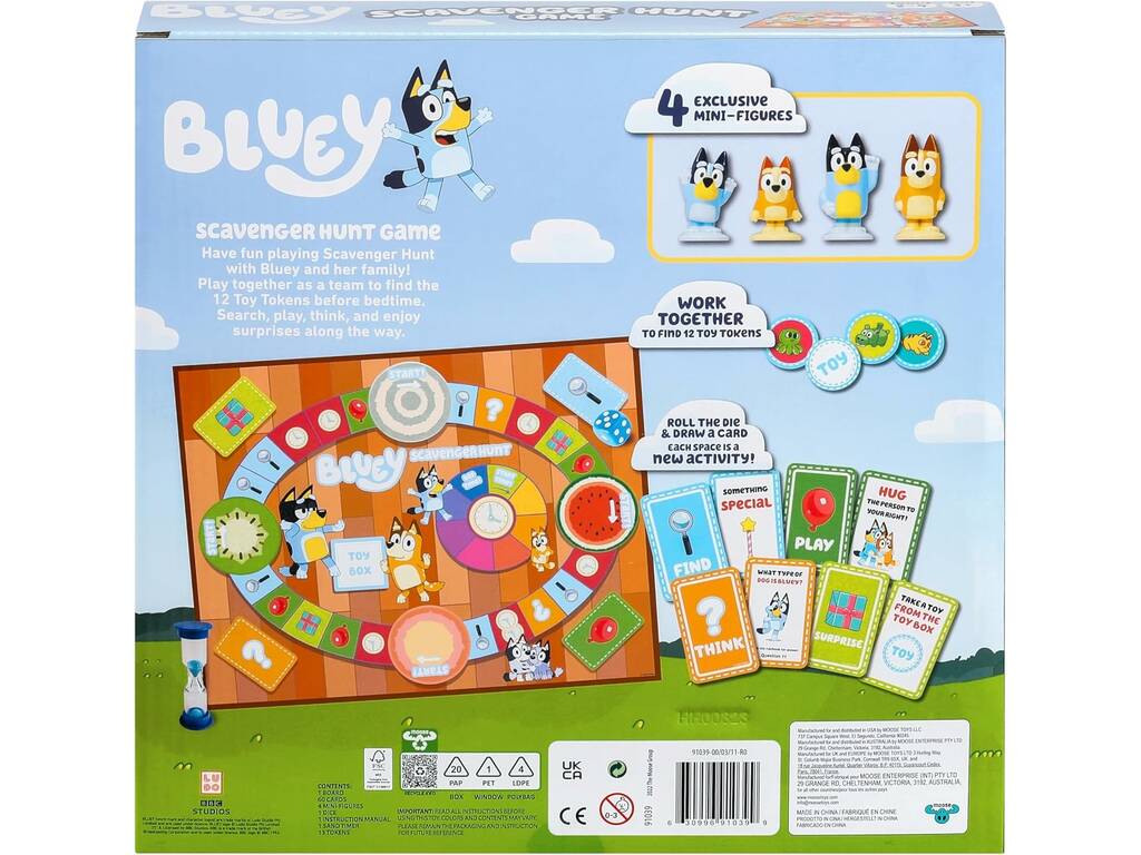 Bluey Juego Scavenger Hunt Famosa EGB01000