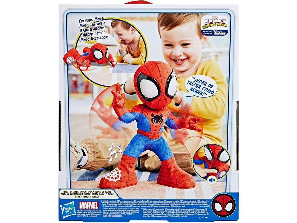 Spidey And His Amazing Friends Figura Spidey Baila y Gatea Hasbro F6722